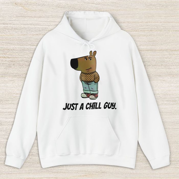 Im Just A Chill Guy Tiktok Meme Cartoon Louis Vuitton Unisex Hoodie TAH24388