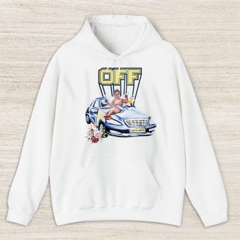 Logo With A Cherub And Car Graphic Offwhite Unisex Hoodie TAH24392