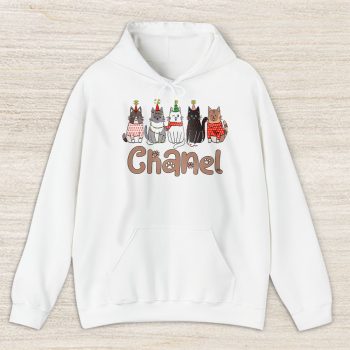 Meowy Catmas Christmas Funny Christmas Cat Lover Chanel Unisex Hoodie TAH23337