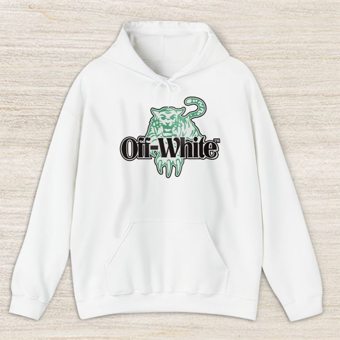 Tiger Logo And Soccerinspired Badges Offwhite Unisex Hoodie TAH24409