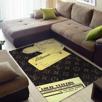 Louis Vuitton Fashion Logo Limited Luxury Brand Area Rug Carpet Floor Decor RR3173
