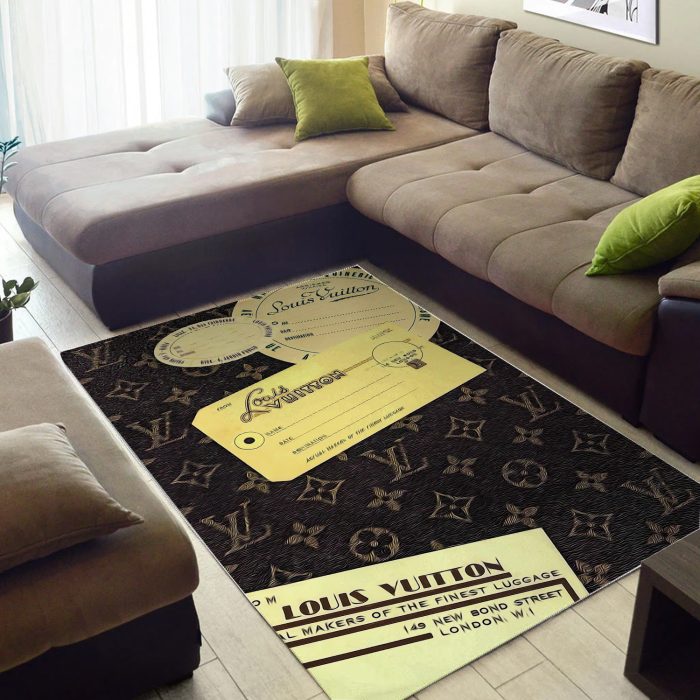 Louis Vuitton Fashion Logo Limited Luxury Brand Area Rug Carpet Floor Decor RR3173