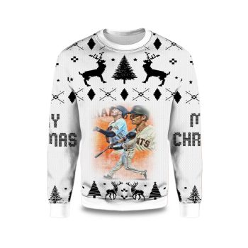 2025 Mike Yastrzemski San Francisco Giants Ugly Christmas Sweater