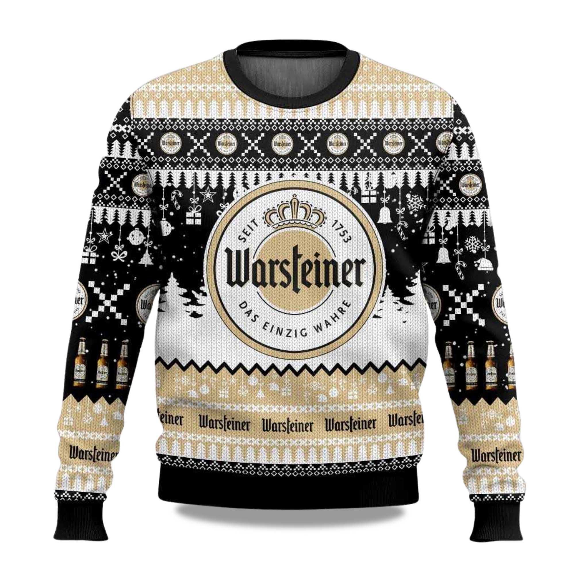 2025 Warsteiner German Beer Christmas Ugly Sweater 2025 Warsteiner German Beer Christmas Ugly Sweater