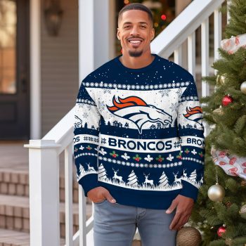 Denver Broncos Premium Ugly Christmas Sweater Seasonal Edition UGC1010