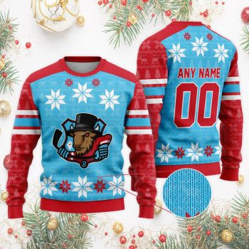 ECHL Bloomington Bison Special Christmas Ugly Sweater