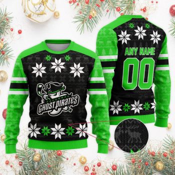 ECHL Savannah Ghost Pirates Special Christmas Ugly Sweater