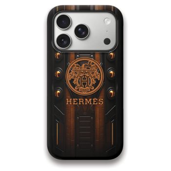 Hermes Wood Brown Luxury Phone Case Iphone 17 Series LIMITED1051