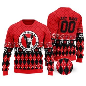 LIGA MX Club Tijuana Special Christmas Ugly Sweater