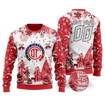 LIGA MX Deportivo Toluca Special Christmas Ugly Sweater