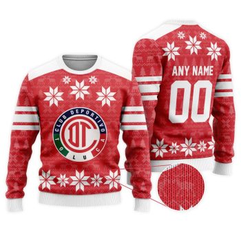 LIGA MX Deportivo Toluca Special Christmas Ugly Sweater