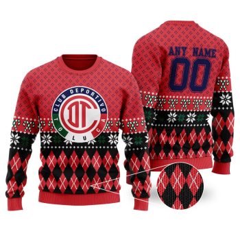 LIGA MX Deportivo Toluca Special Christmas Ugly Sweater
