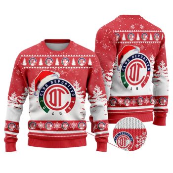 LIGA MX Deportivo Toluca Special Christmas Ugly Sweater