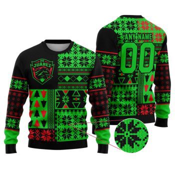 LIGA MX FC Juarez Special Christmas Ugly Sweater