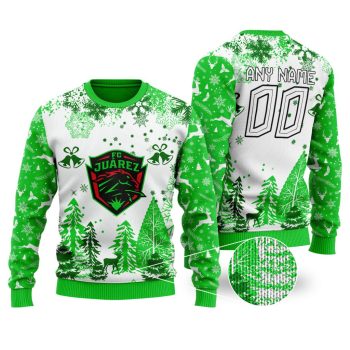 LIGA MX FC Juarez Special Christmas Ugly Sweater