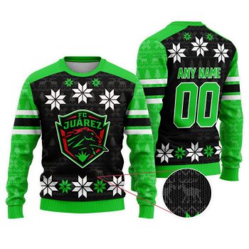 LIGA MX FC Juarez Special Christmas Ugly Sweater