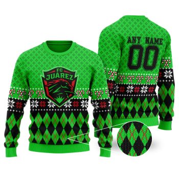 LIGA MX FC Juarez Special Christmas Ugly Sweater