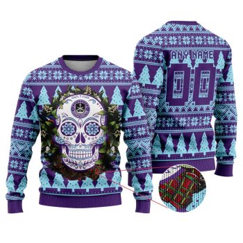 LIGA MX Mazatlan F.C Special Sugar Skull Christmas Ugly Sweater