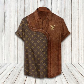 LV Louis Vuitton Luxury Hawaiian Shirt & Short Set LHS1138