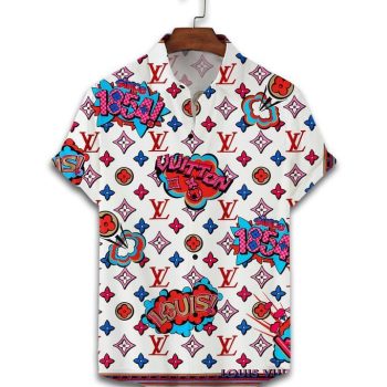 LV Louis Vuitton Luxury Hawaiian Shirt & Short Set LHS1177