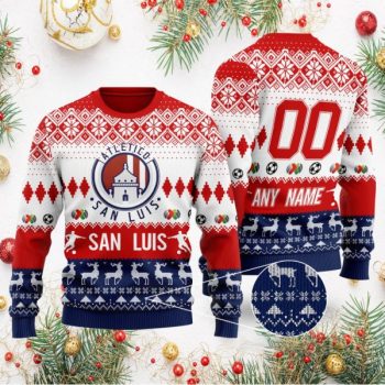 Liga MX Atletico San Luis Personalized Name/Number Ugly Sweater