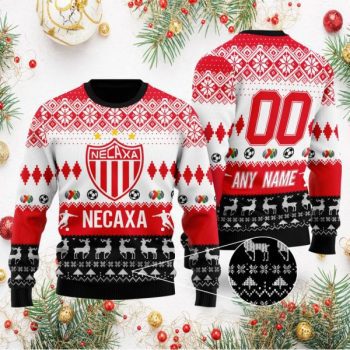 Liga MX Club Necaxa Personalized Name/Number Ugly Sweater