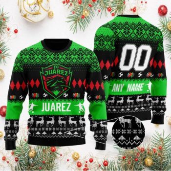 Liga MX FC Juarez Personalized Name/Number Ugly Sweater