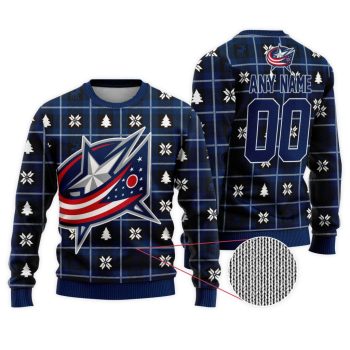 NHL Columbus Blue Jackets Personalized Ugly Sweater For Christmas