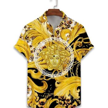 Versace Luxury Hawaiian Shirt & Short Set LHS1249