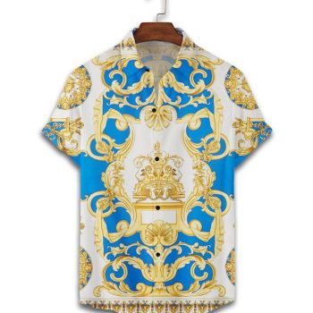 Versace Luxury Hawaiian Shirt & Short Set LHS1257
