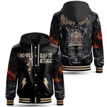 AC/DC Special Hooded Baseball Jacket Varsity Jacket CHB1142