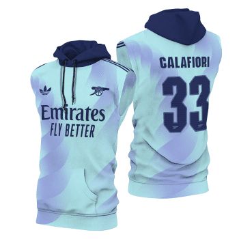 Arsenal Premier League 2024 Third Sleeveless Hoodie 24/25 Season SCC1192