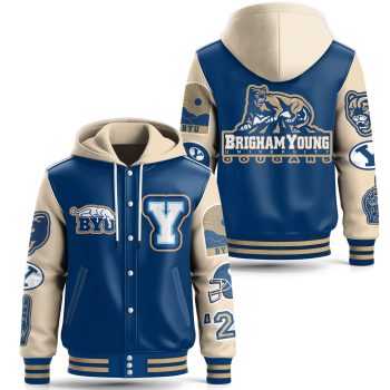 BYU Cougars Special Hooded Baseball Jacket Varsity Jacket CHB1287