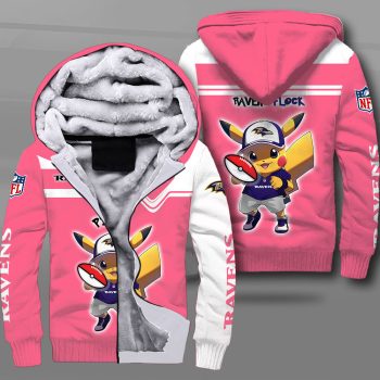 Baltimore Ravens Fleece Hoodie / Pink