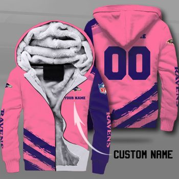 Baltimore Ravens Fleece Hoodie / Pink