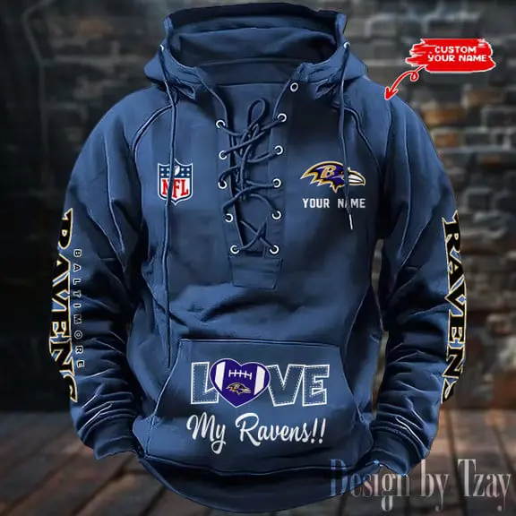 Baltimore-Ravens-Hooded-Lace-up-Vintage-Hoodie-RETRO1123-1