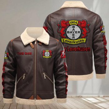 Bayer 04 Leverkusen Leather Jacket - Brown