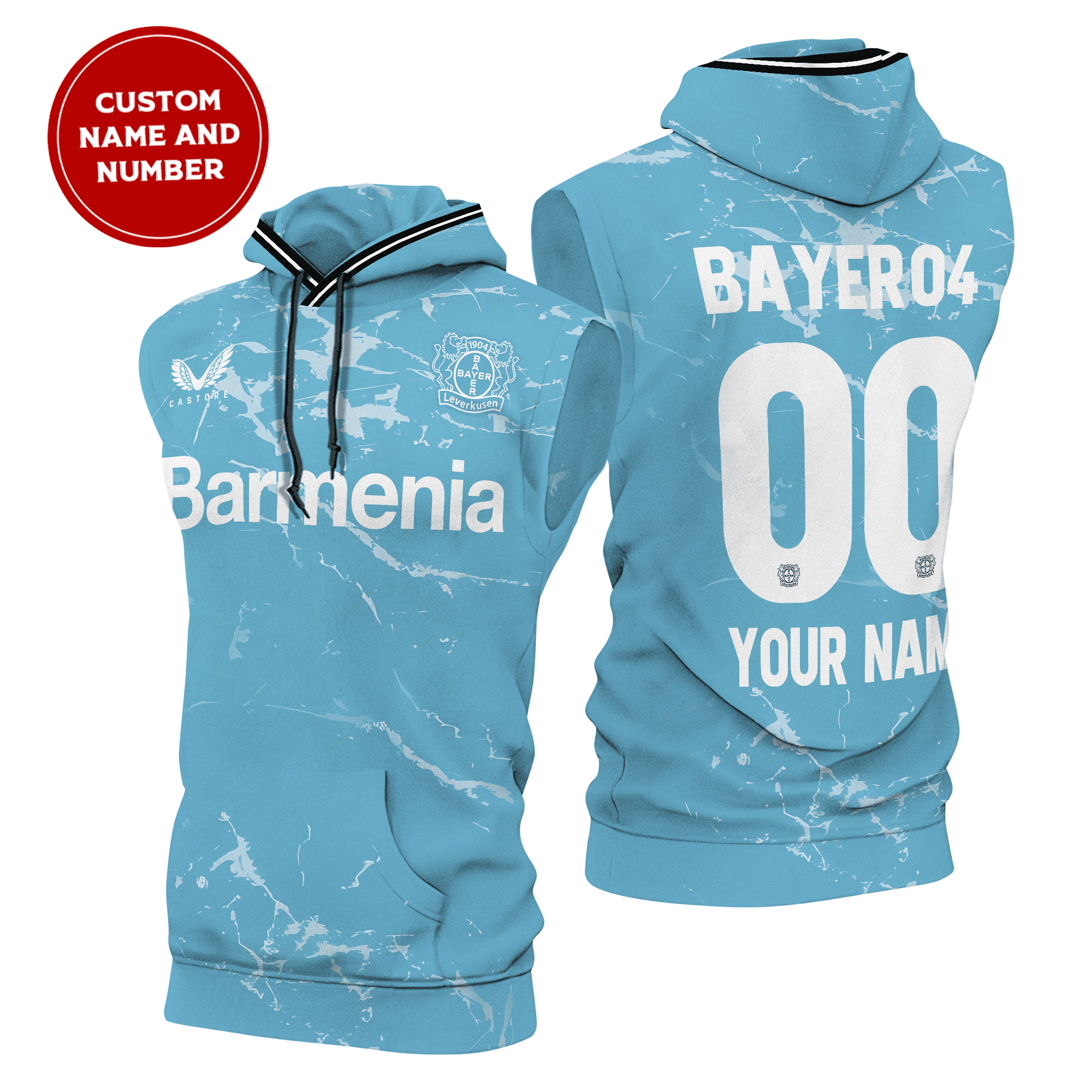 Bayer-04-Leverkusen-Sleeveless-Hoodie-SCC1526 Bayer 04 Leverkusen Sleeveless Hoodie SCC1526