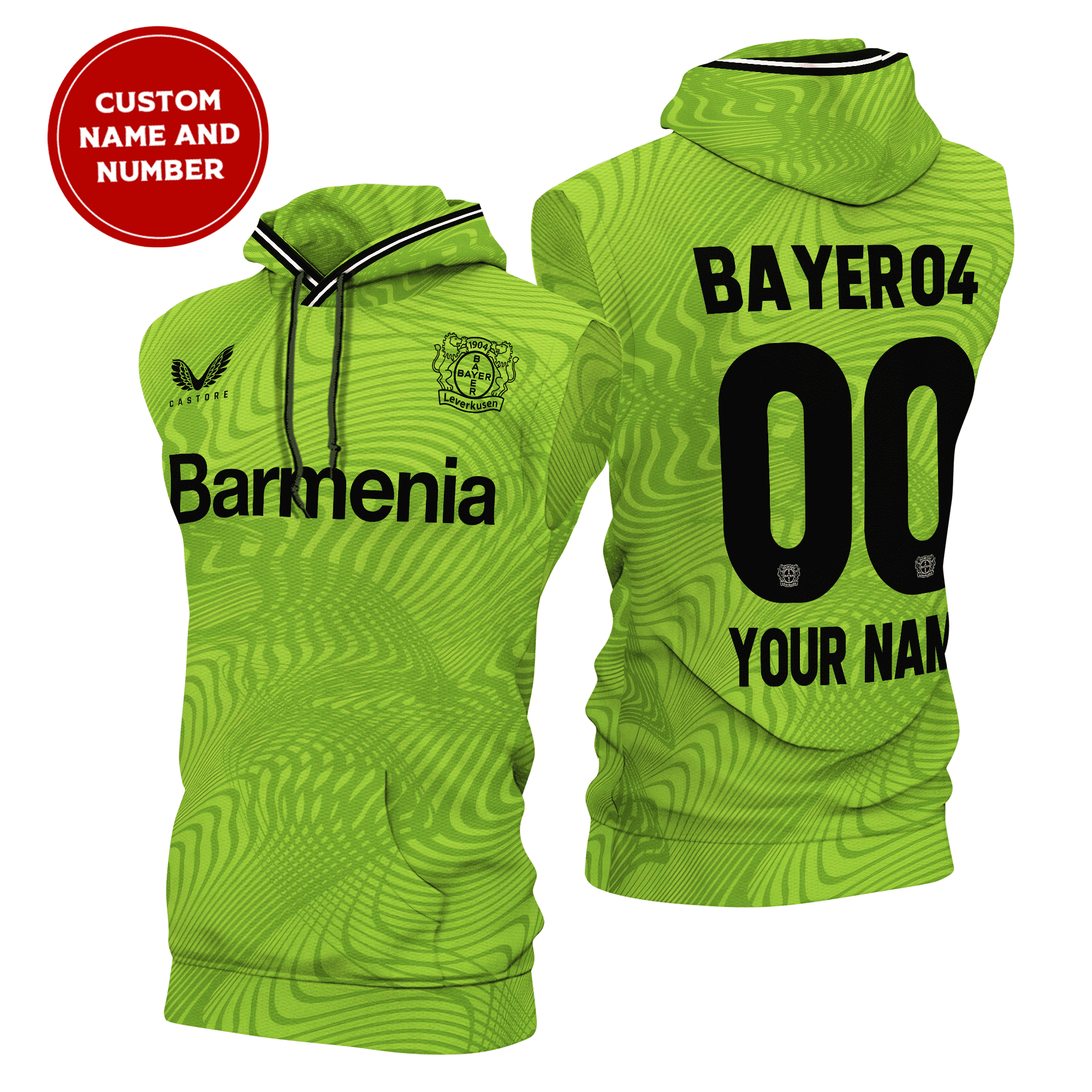 Bayer-04-Leverkusen-Sleeveless-Hoodie-SCC1535 Bayer 04 Leverkusen Sleeveless Hoodie SCC1535