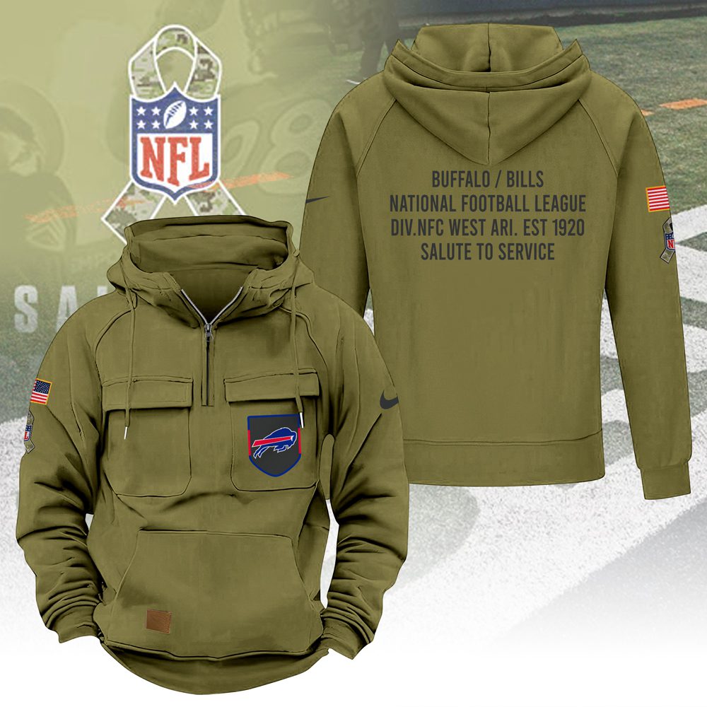 Buffalo-Bills-2025-Salute-to-Service-Military-Green-Vintage-Quarter-Zip-Hoodie Buffalo Bills 2025 Salute to Service Military Green Vintage Quarter Zip Hoodie
