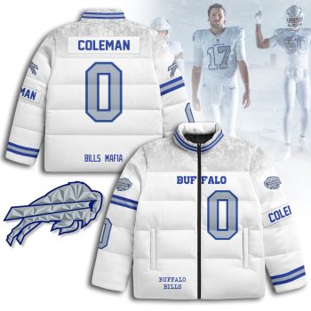 Buffalo Bills Rivalry Series Stand Collar Puffer Jacket - Keon Coleman - 0