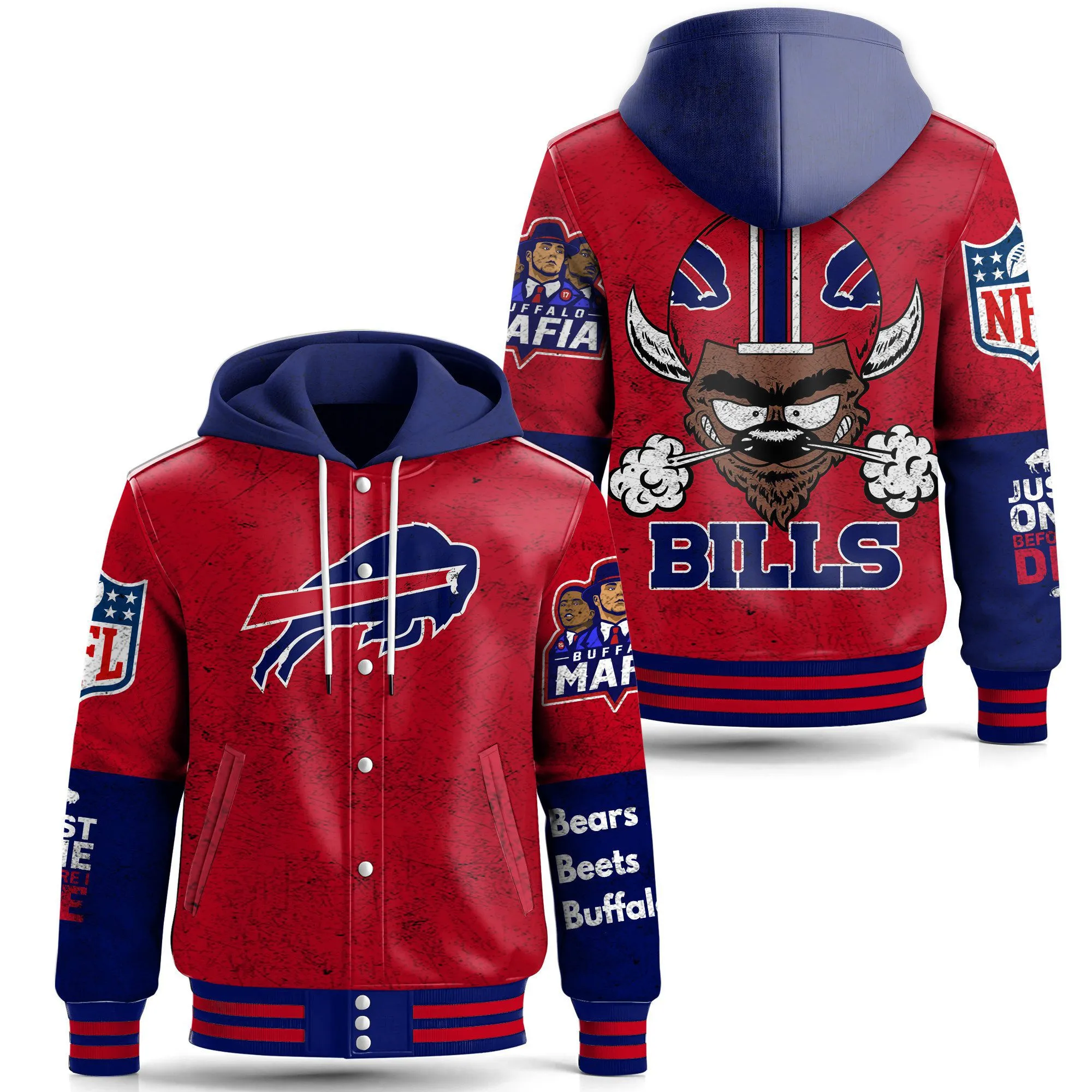 Hooded Baseball Jacket