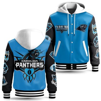 Carolina Panthers Special Hooded Baseball Jacket Varsity Jacket CHB1188