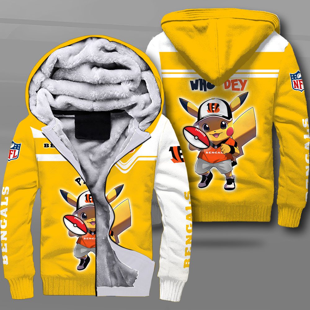 Cincinnati-Bengals-Fleece-Hoodie-Yellow Cincinnati Bengals Fleece Hoodie / Yellow