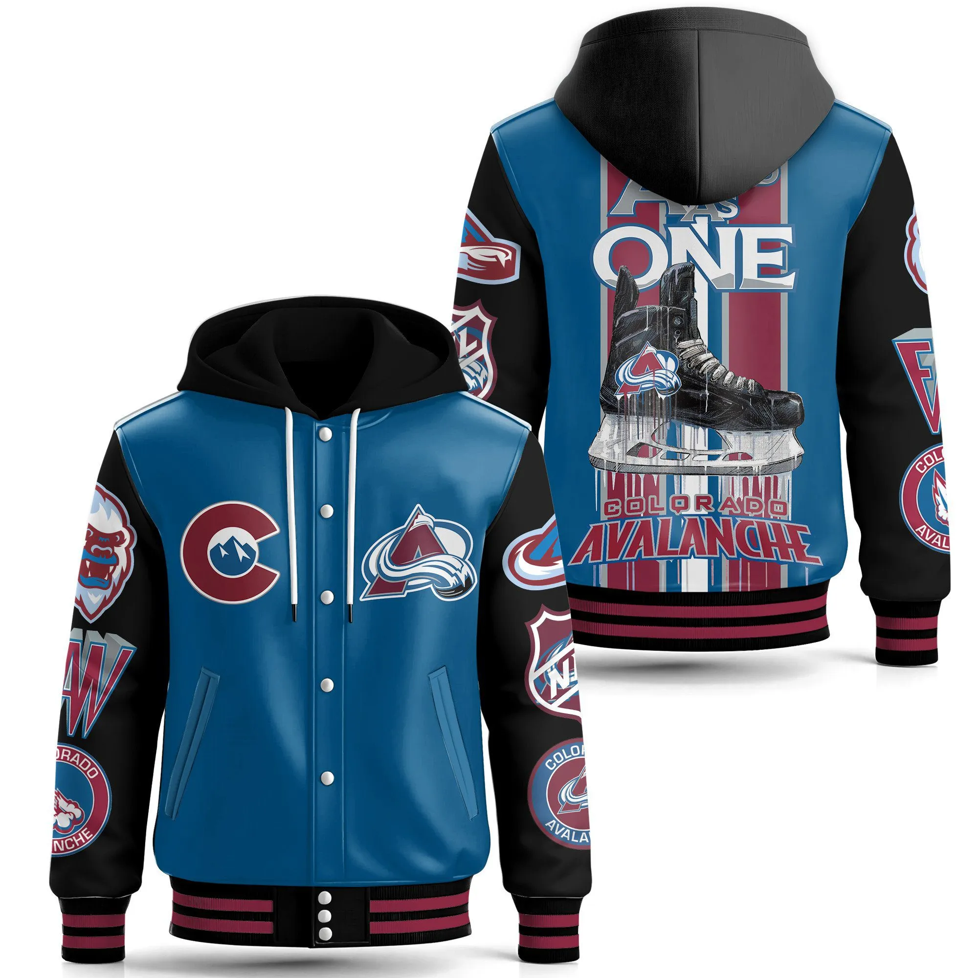 Hooded Baseball Jacket