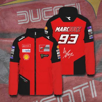 Ducati Lenovo Team x Marc Marquez 3D Stand Collar Puffer Jacket