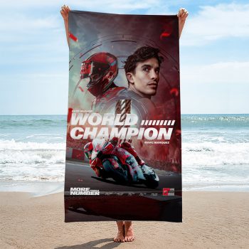 Ducati Lenovo Team x Marc Marquez Rectangle Beach Towel TWG1064