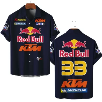 KTM Factory Racing Personalized Hawaiian Shirt Button Down Shirt
