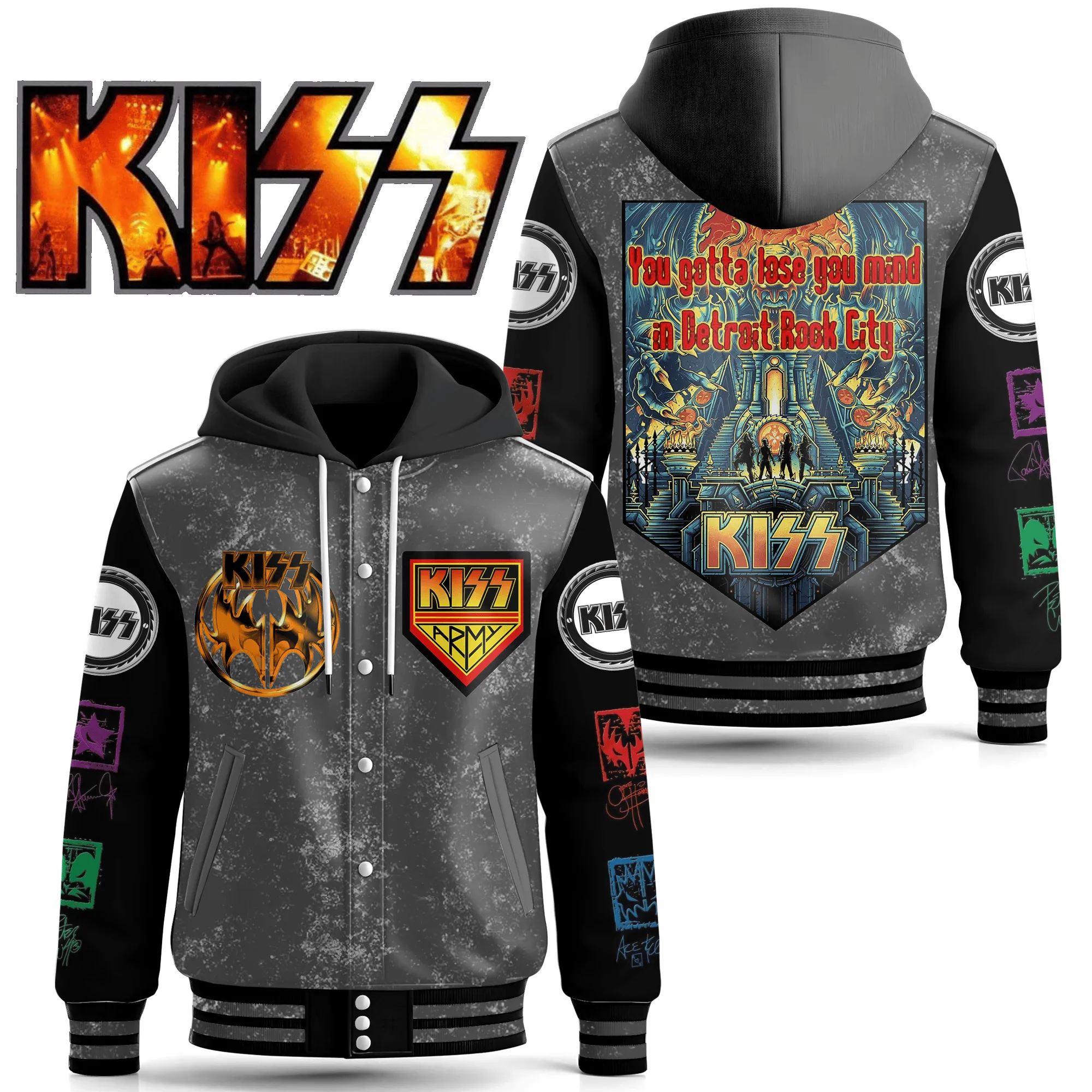 Hooded Baseball Jacket