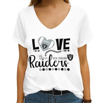 Las Vegas Raiders V-neck Women T-shirt  VNT1245